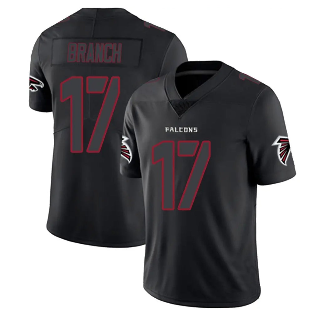 A.Falcons #17 Zachariah Branch Player Black Impact Limited Game Hdoa Stitched Jerseys