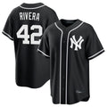 NY.Yankees #42 Mariano Rivera Player Black Out Game Home Hdoa Stitched Jerseys