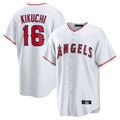 LA.Angels #16 Yusei Kikuchi Player White Home Game Hdoa Stitched Jerseys