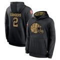 C.Browns #2 Shedeur Sanders Player Black Salute to Service Pullover Hoodies Limited Hdoa Stitched Jerseys