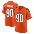 C.Bengals #90 Kris Jenkins Jr Player Orange Home Game Hdoa Stitched Jerseys