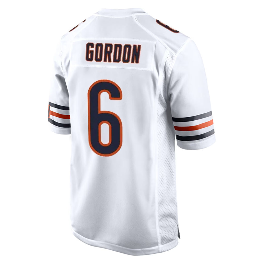 C.Bears #6 Kyler Gordon Player White Home Game Hdoa Stitched Jerseys