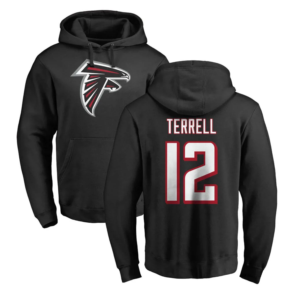 A.Falcons #12 Avieon Terrell Player Black Salute to Service Hoodies Hdoa Stitched Jerseys