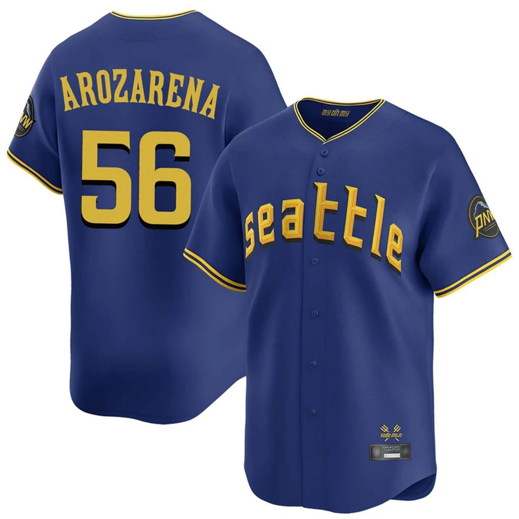 S.Mariners #56 Randy Arozarena Player Royal City Connect Home Limited Hdoa Stitched Jerseys
