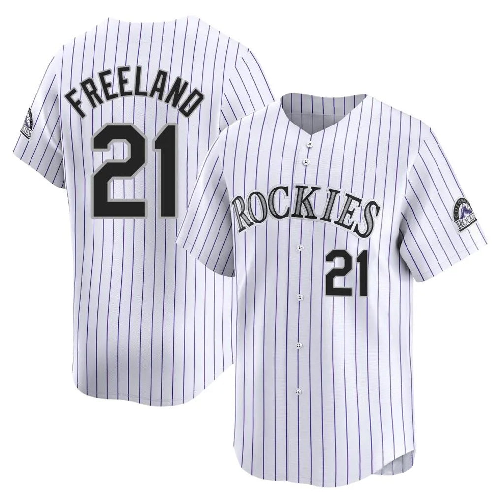 C.Rockies #21 Kyle Freeland Player White Limited Home Hdoa Stitched Jerseys
