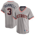 D.Tigers #3 Alan Trammell Player Gray Cooperstown T-shirt Home Game Hdoa Stitched Jerseys