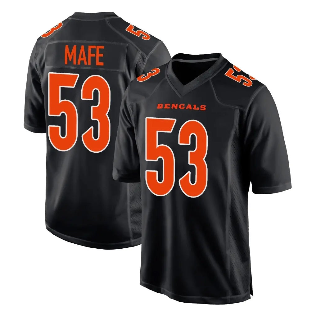 C.Bengals #53 Boye Mafe Player Black Fashion Game Hdoa Stitched Jerseys