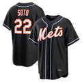 NY.Mets #22 Juan Soto Player Black Fashion Out Game Hdoa Stitched Jerseys