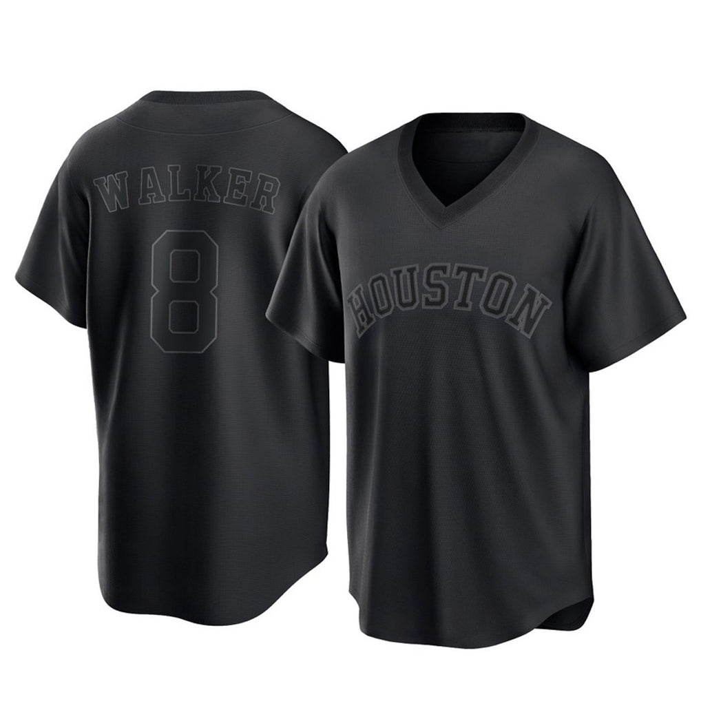H.Astros #8 Christian Walker Player Black Fashion T-shirt Home Game Hdoa Stitched Jerseys