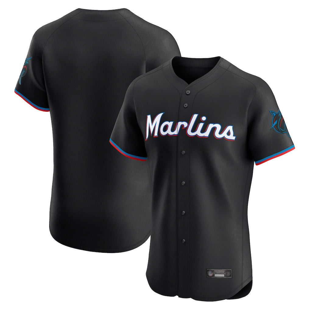 M.Marlins ## Marlins Blank Player Black Vapor Home Limited Elite Hdoa Stitched Jerseys