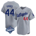 LA.Dodgers #44 Andy Pages Player Gray World Series Meet Limited Home Hdoa Stitched Jerseys