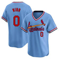 St. Louis Cardinals #0 Masyn Winn Player Light Blue City Connect Home T-shirt Hdoa Stitched Jerseys