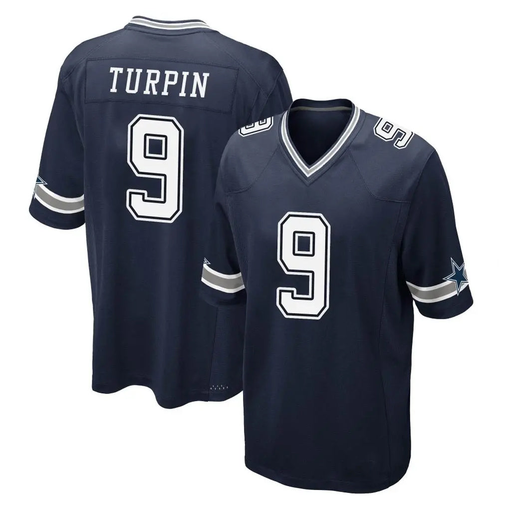 D.Cowboys #9 KaVontae Turpin Player Navy Home Game Hdoa Stitched Jerseys