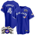 T.Blue Jays #4 George Springer Player Royal 2025 American League All Hdoa Stitched Jersey