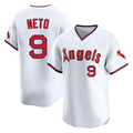 LA.Angels #9 Zach Neto Player White T-shirt Home Limited Hdoa Stitched Jerseys