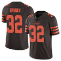 C.Browns #32 Jim Brown Player Browns Color Rush Limited Home Game Hdoa Stitched Jerseys