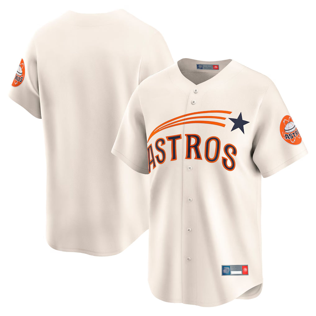 H.Astros ## Astros Blank Player Cream Throwback Cooperstown Collection Limited Hdoa Stitched Jerseys