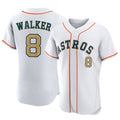 H.Astros #8 Christian Walker Player Gold Collection Limited Elite Home Hdoa Stitched Jerseys
