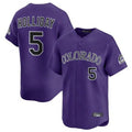 C.Rockies #5 Matt Holliday Player Purple Limited Home Hdoa Stitched Jerseys