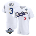 LA.Dodgers #3 Edwin D¨ªaz Player Gold White World Series 2026 Collection Stadium Limited Elite Hdoa Stitched Jerseys