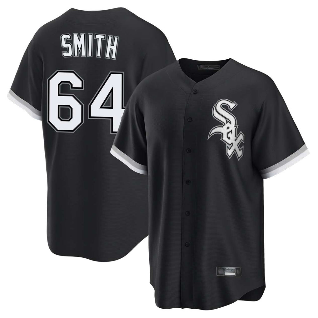 C.White Sox #64 Shane Smith Player Black Home Game Hdoa Stitched Jerseys