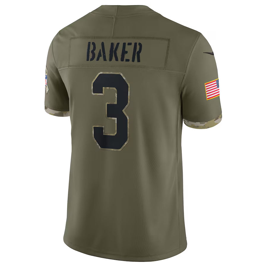 A.Cardinals #3 Budda Baker Player Olive Salute To Service Limited Hdoa Stitched Jerseys