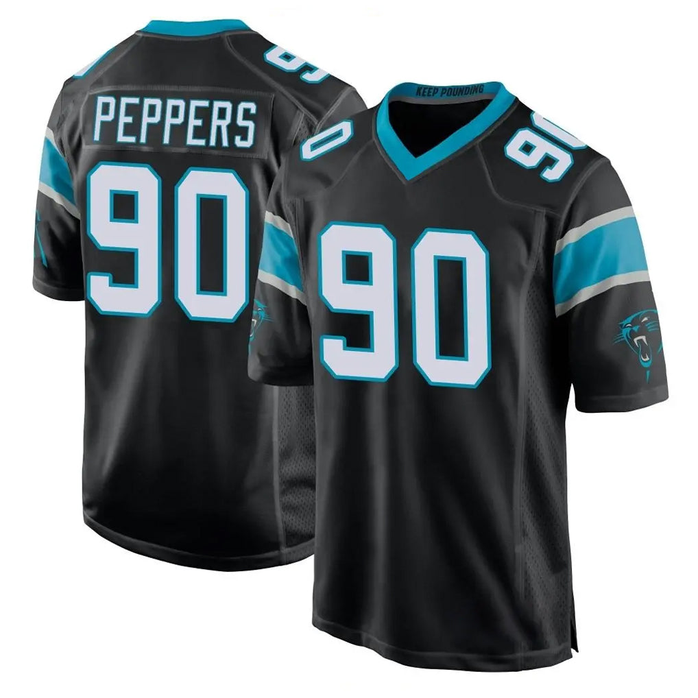 C.Panthers #90 Julius Peppers Player Black Game Hdoa Stitched Jerseys
