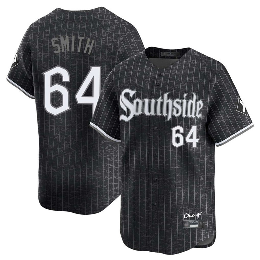 C.White Sox #64 Shane Smith Player Black City Connect Limited Home Hdoa Stitched Jerseys
