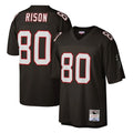 A.Falcons #80 Andre Rison Player Mitchell & Ness Black 1992 Legacy Hdoa Stitched Jerseys