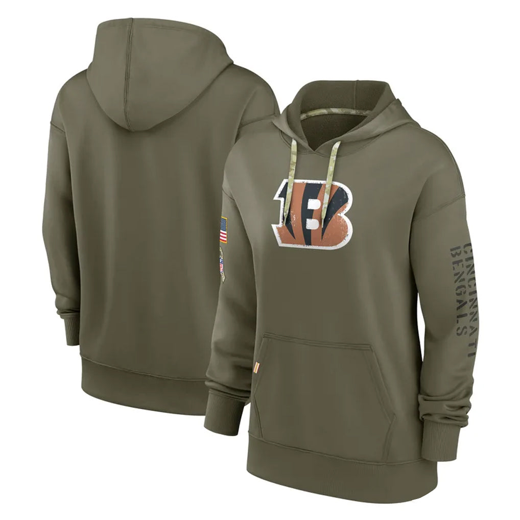 C.Bengals ## Bengals Blank Player Olive Salute to Service Performance Pullover Hoodie Limited Hdoa Stitched Jerseys