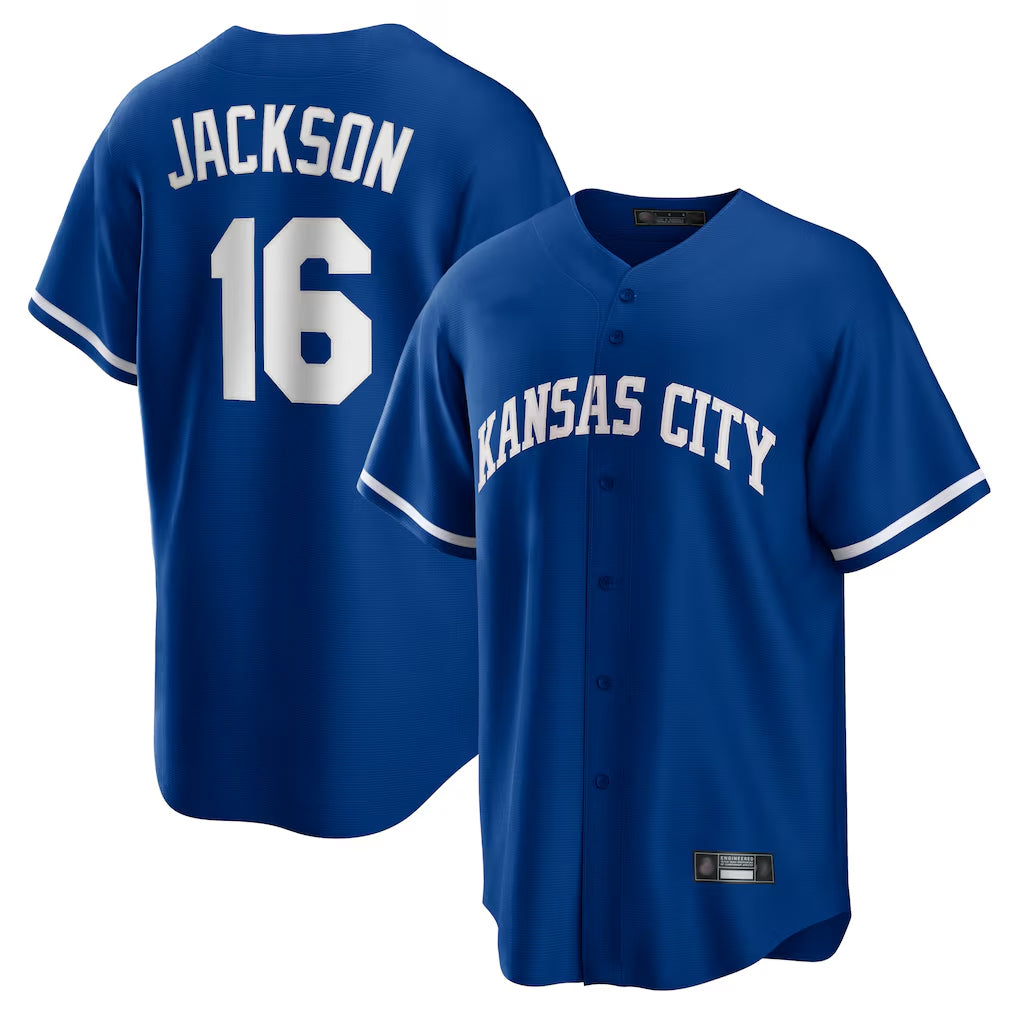 KC.Royals #16 Bo Jackson Player Royal Game Home Hdoa Stitched Jerseys