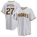 S.Diego Padres #27 Nick Pivetta Player White Home Game Hdoa Stitched Jerseys