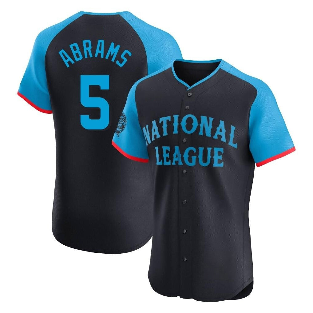 W.Nationals #5 CJ Abrams Player Navy Elite National League All-Star Game Hdoa Stitched Jerseys