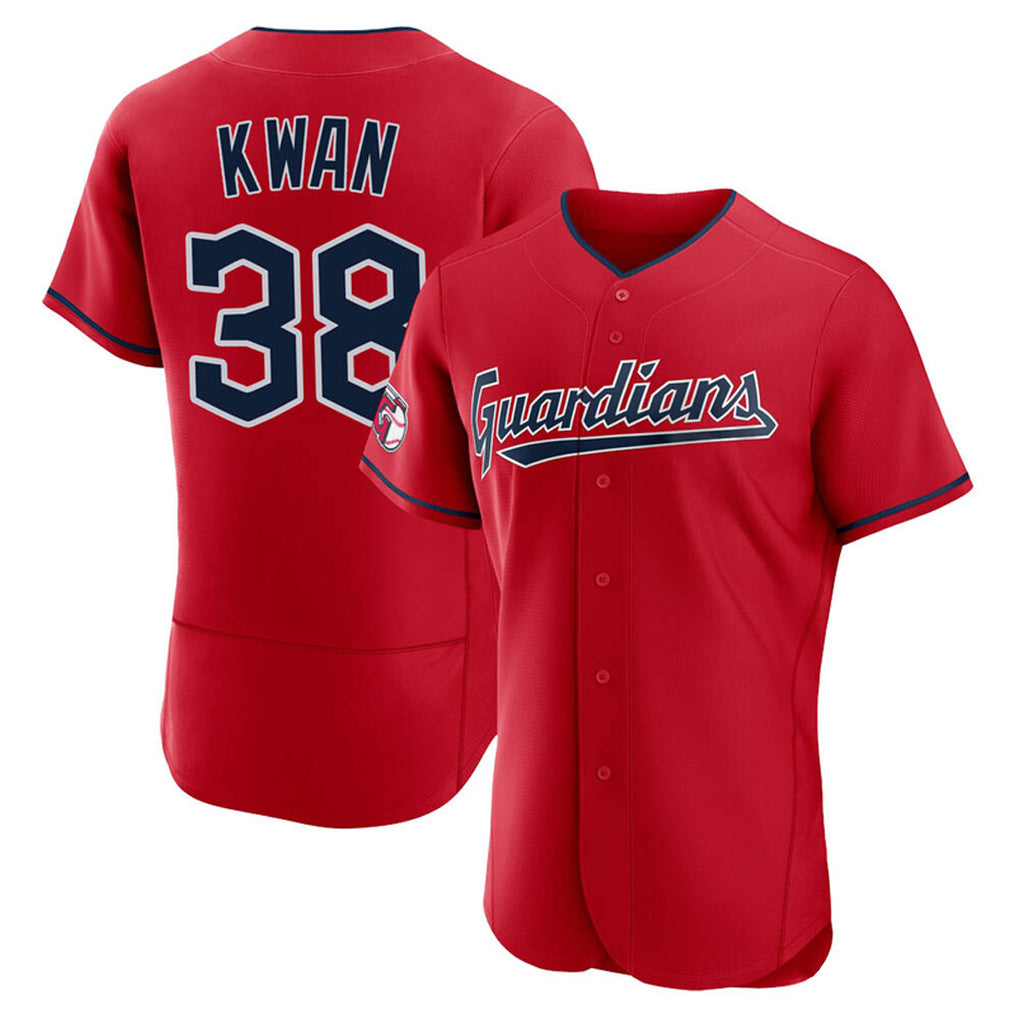 C.Guardians #38 Steven Kwan Player Red Limited Elite Home Hdoa Stitched Jerseys