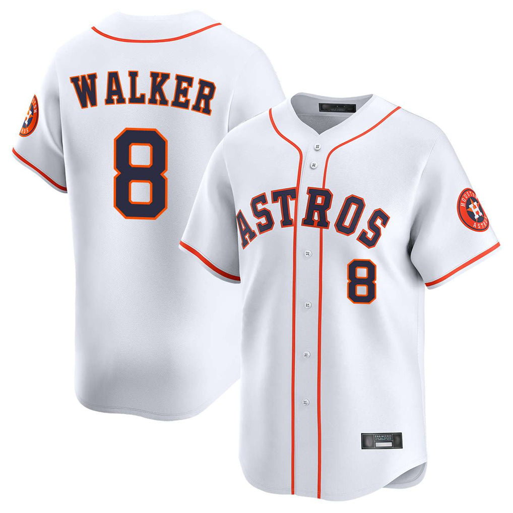 H.Astros #8 Christian Walker Player White Home Limited Hdoa Stitched Jerseys