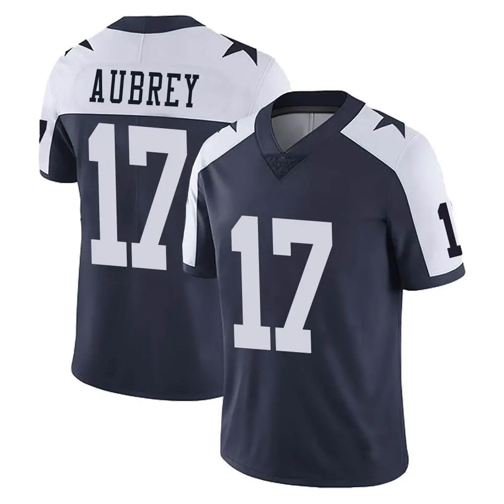 D.Cowboys #17 Brandon Aubrey Player Navy-White Limited Alternate Vapor Untouchable Home Game Hdoa Stitched Jerseys