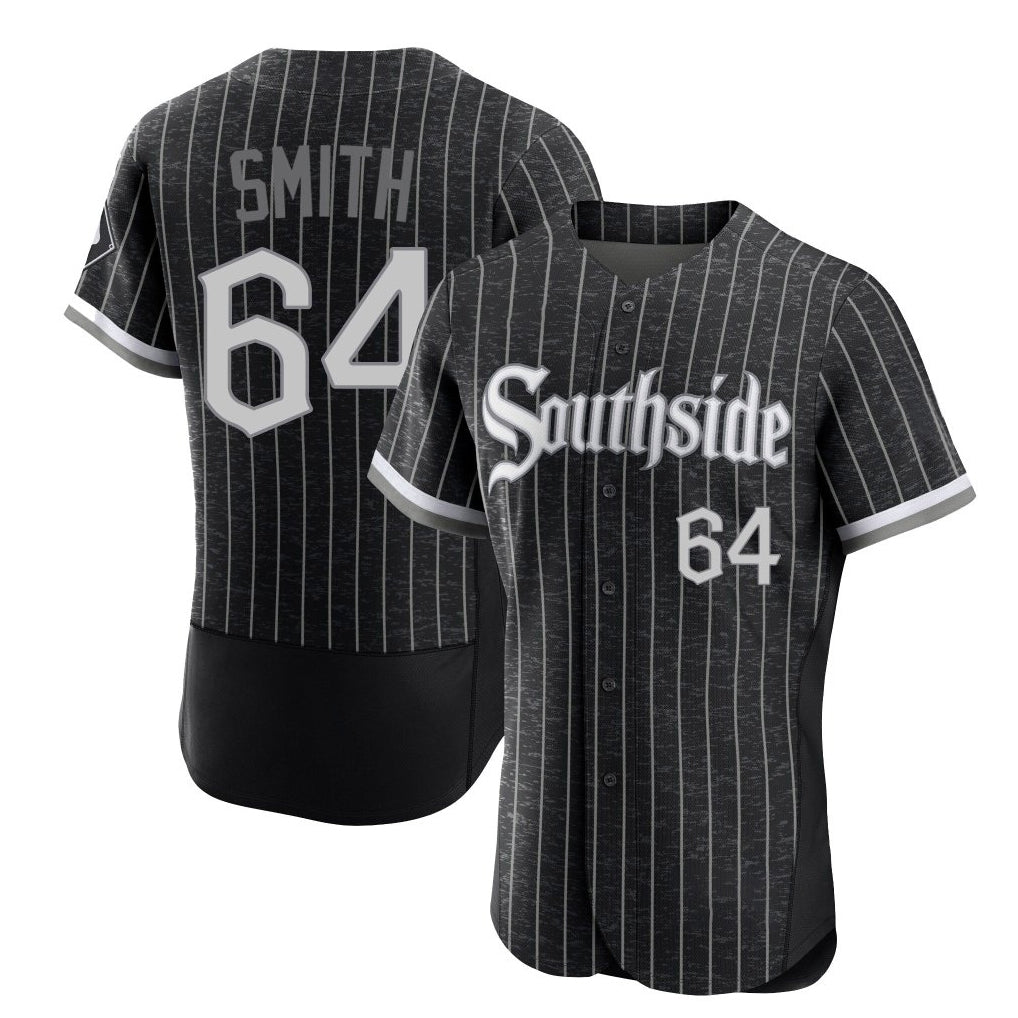 C.White Sox #64 Shane Smith Player Black City Connect Limited Elite Home Hdoa Stitched Jerseys