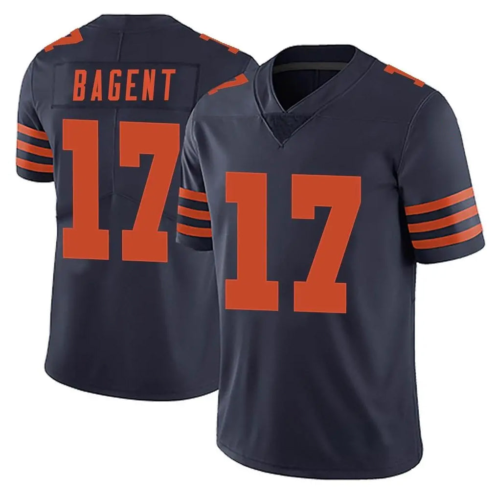 C.Bears #17 Tyson Bagent Player Navy Blue Alternate Vapor Untouchable Limited Hdoa Stitched Jerseys
