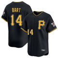 P.Pirates #14 Joey Bart Player Black Alternate Limited Game Hdoa Stitched Jerseys