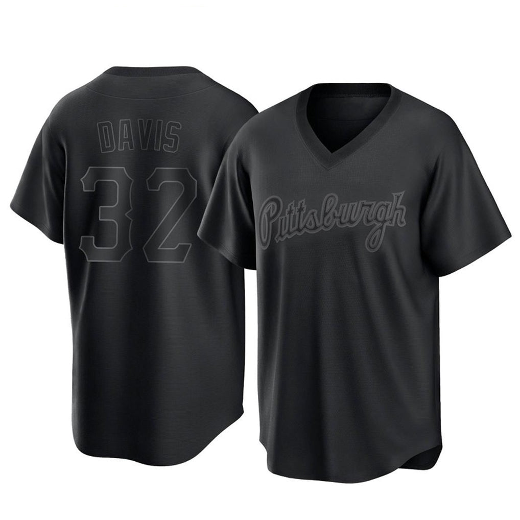 P.Pirates #32 Henry Davis Player Black Fashion Home Game Hdoa Stitched Jerseys