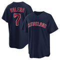 C.Guardians #7 George Valera Player Navy Game Home Hdoa Stitched Jerseys