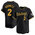 P.Pirates #2 Spencer Horwitz Player Black Alt Home Limited Hdoa Stitched Jerseys