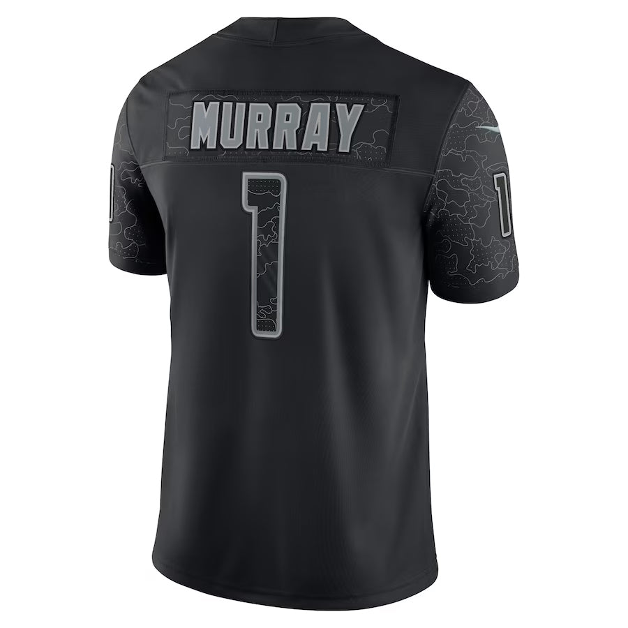 A.Cardinals #1 Kyler Murray Player Black RFLCTV Limited Home Game Hdoa Stitched Jerseys