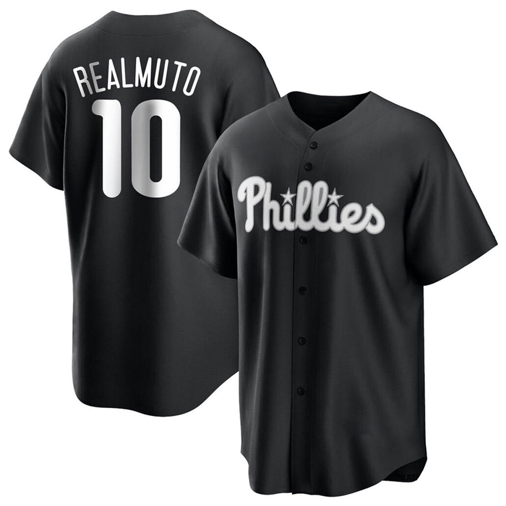 P.Phillies #10 J.T. Realmuto Player Black Alt Fashion Home Game Hdoa Stitched Jerseys