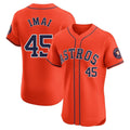 H.Astros #45 Tatsuya Imai Player Orange Home Limited Elite Hdoa Stitched Jerseys