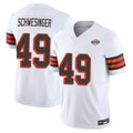 C.Browns #49 Carson Schwesinger Player White Limited Vapor F.U.S.E. Alternate Game Hdoa Stitched Jerseys