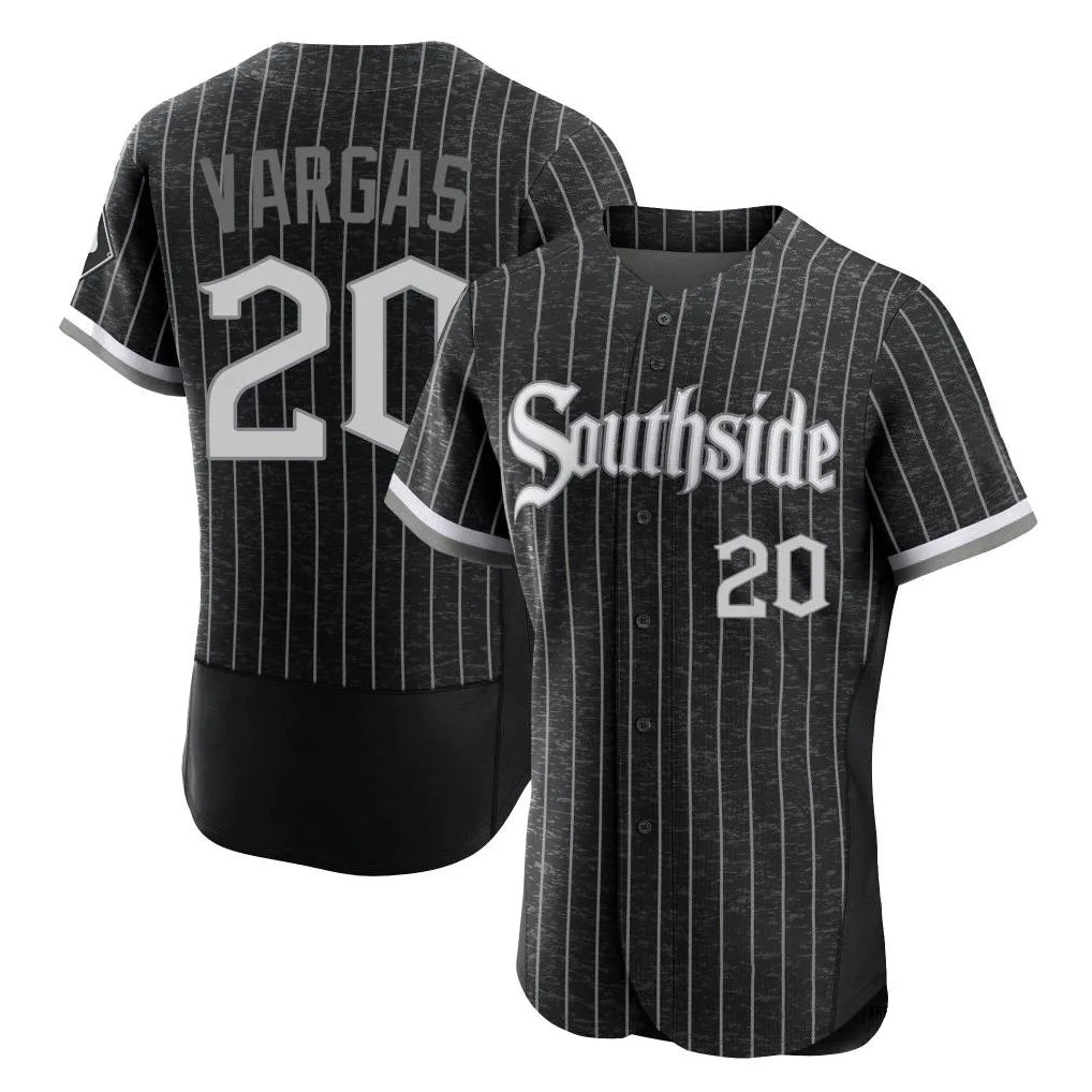 C.White Sox #20 Miguel Vargas Player Black City Connect Limited Elite Home Hdoa Stitched Jerseys