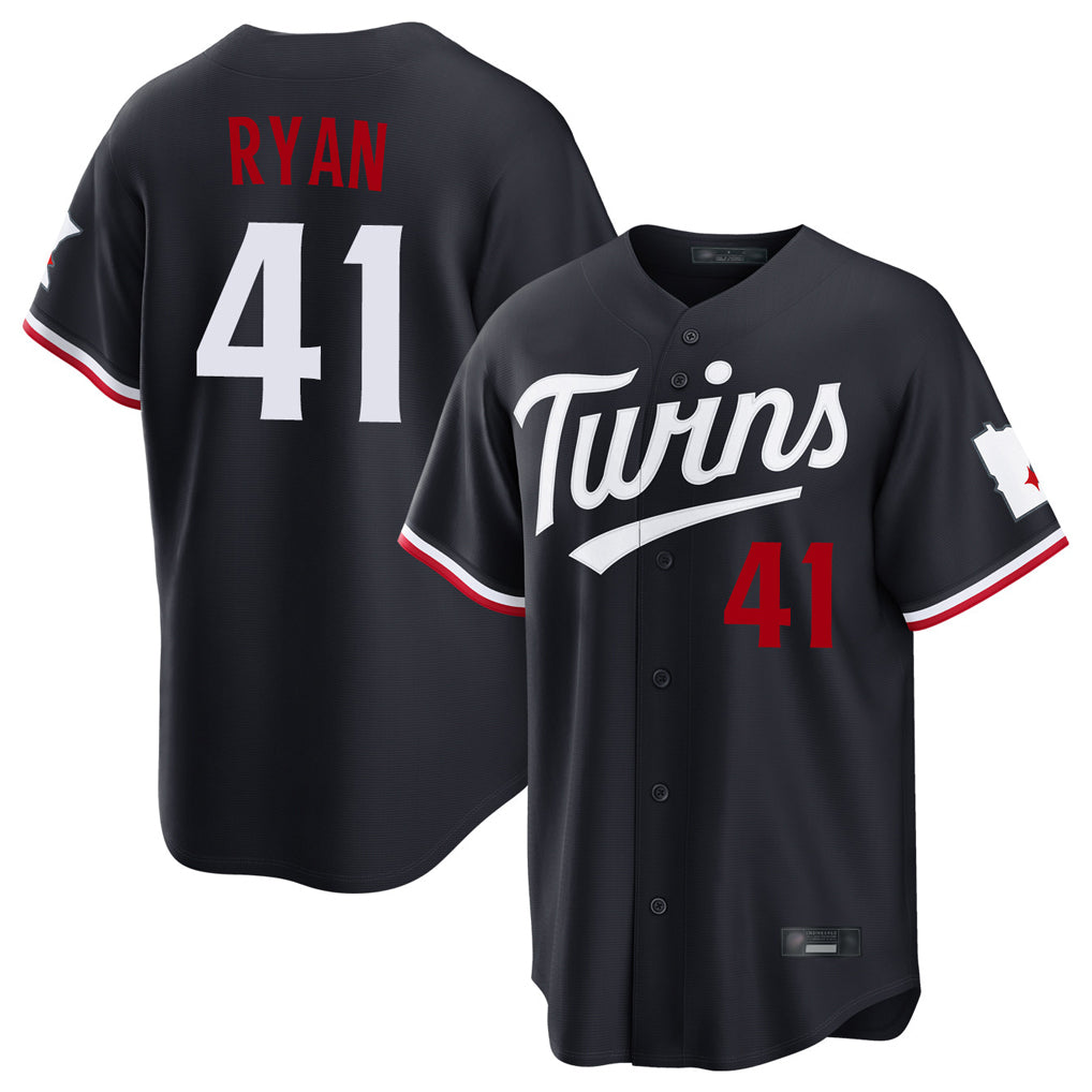 M.Twins #41 Joe Ryan Player Navy Home Game Hdoa Stitched Jerseys