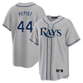 T.Bay Rays #44 Ryan Pepiot Player Gray Home Limited Hdoa Stitched Jerseys