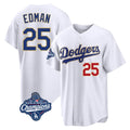 LA.Dodgers #25 Tommy Edman Player Gold White World Series Meet 2026 Collection Stadium Limited Hdoa Stitched Jerseys